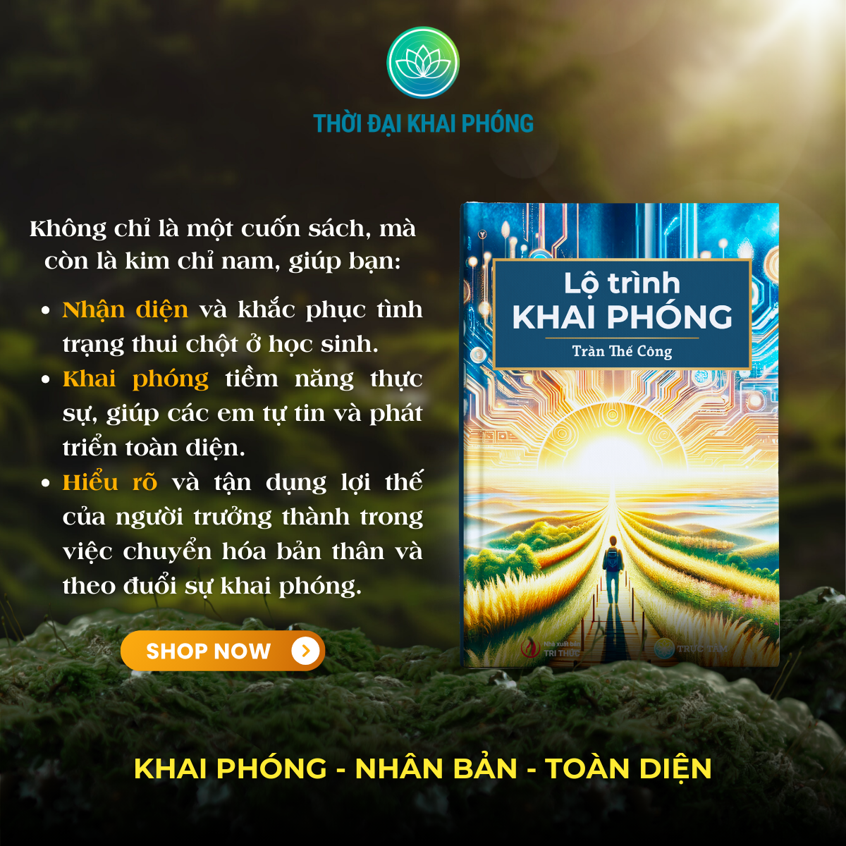 Sách LỘ TRÌNH KHAI PHÓNG (thuộc bộ sách TẦM NHÌN KHAI PHÓNG - 3 cuốn - Tác giả: Trần Thế Công) - bìa cứng