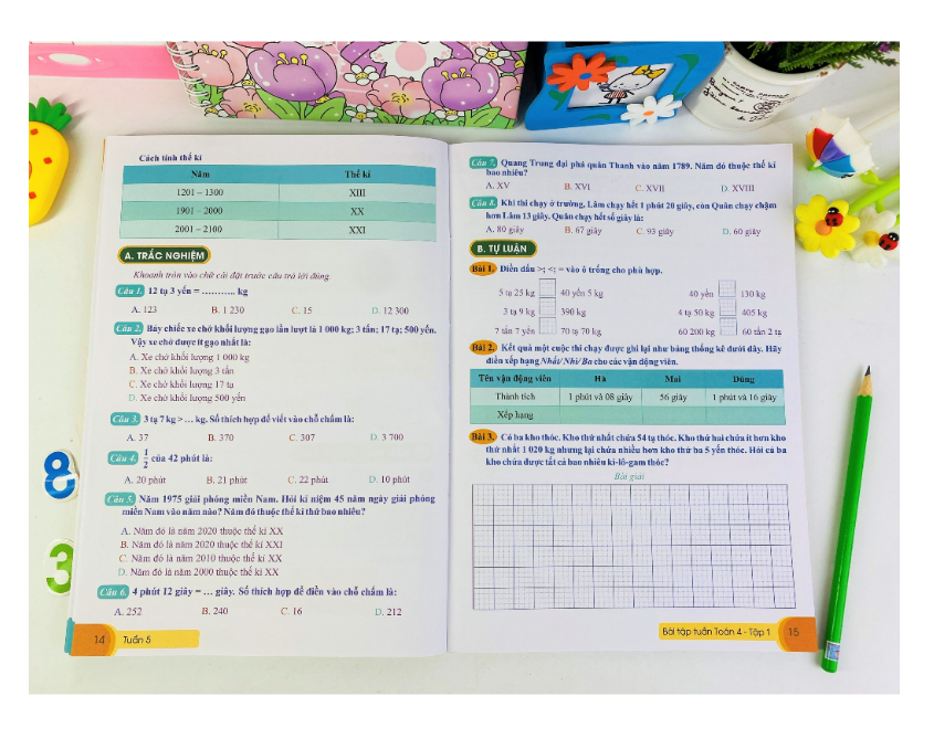 Sách - Bài Tập Tuần Toán 4 - tập 1 (Cánh Diều)