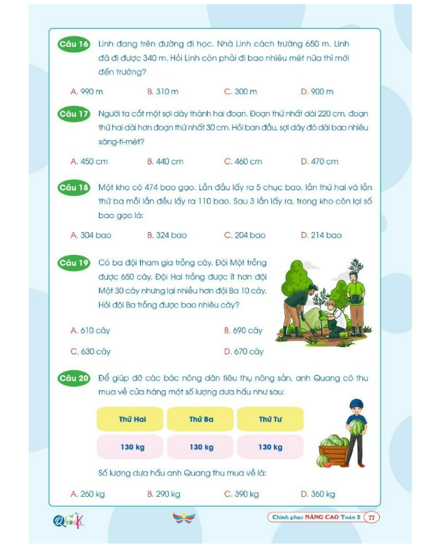 Sách - Chinh Phục Nâng Cao Toán Lớp 2 (Cánh Diều)