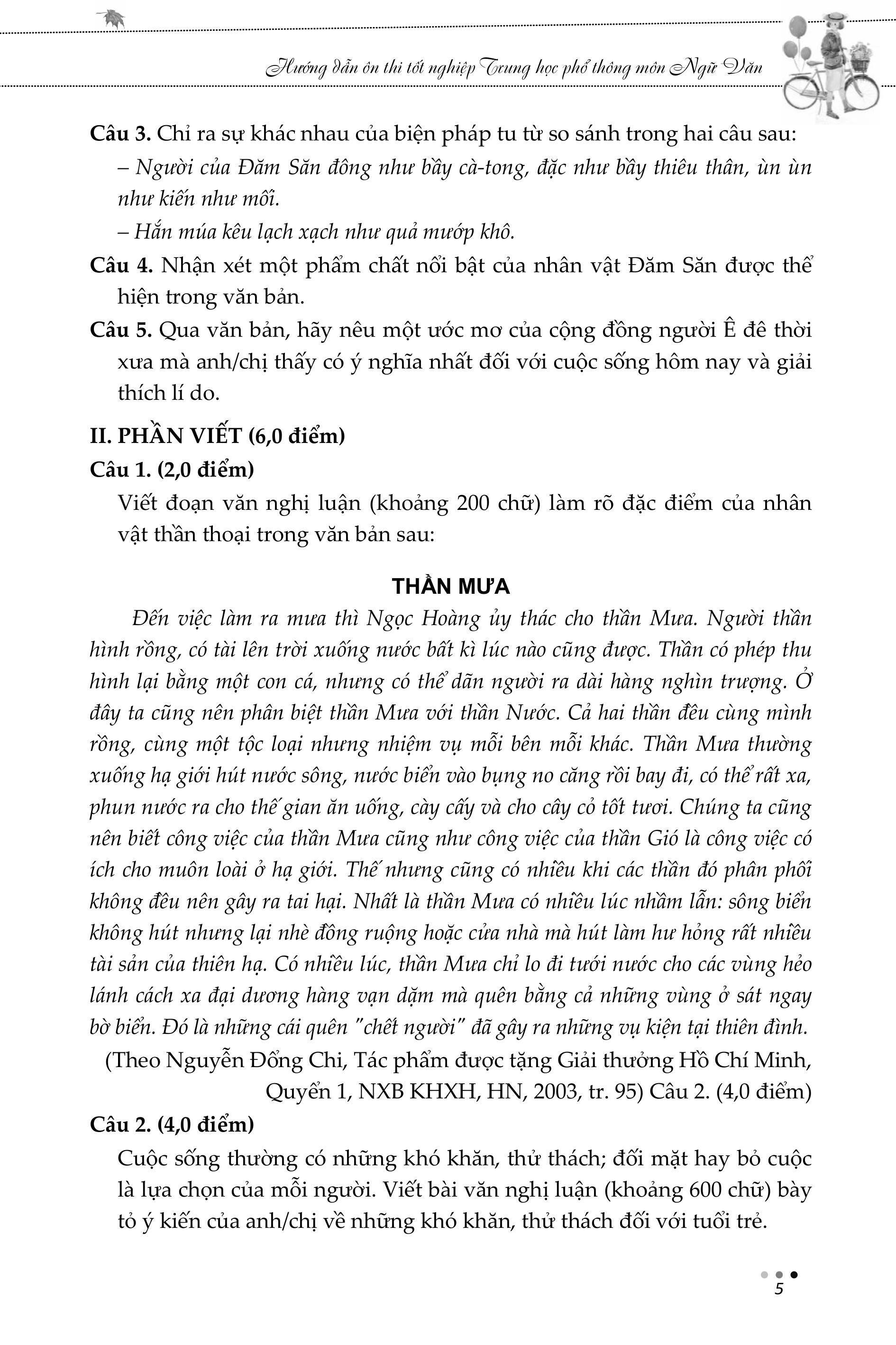 Sách - Hướng Dẫn Ôn Thi Tốt Nghiệp Trung Học Phổ Thông Môn Ngữ Văn