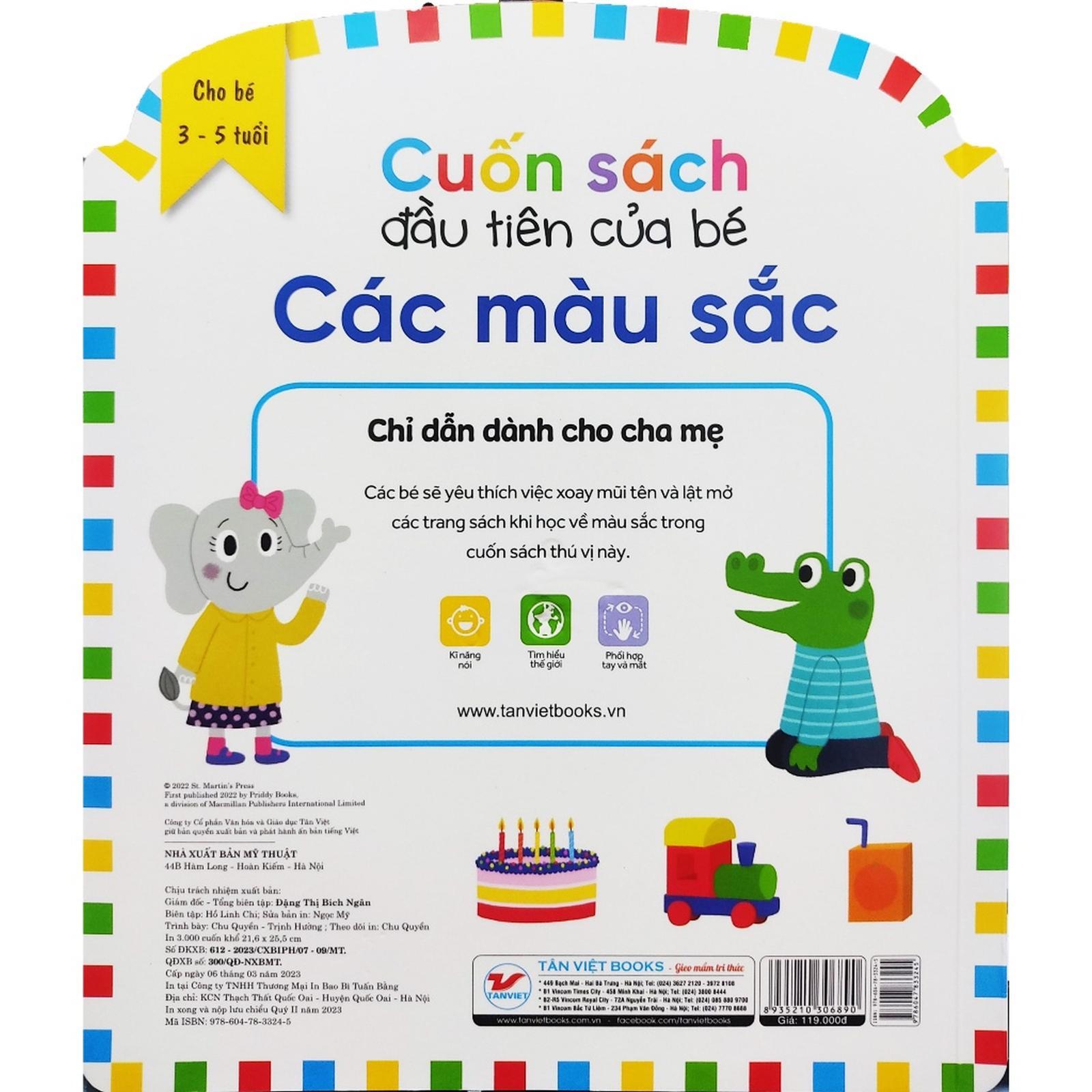 Cuốn Sách Đầu Tiên Của Bé - Các Màu Sắc - Bản Quyền