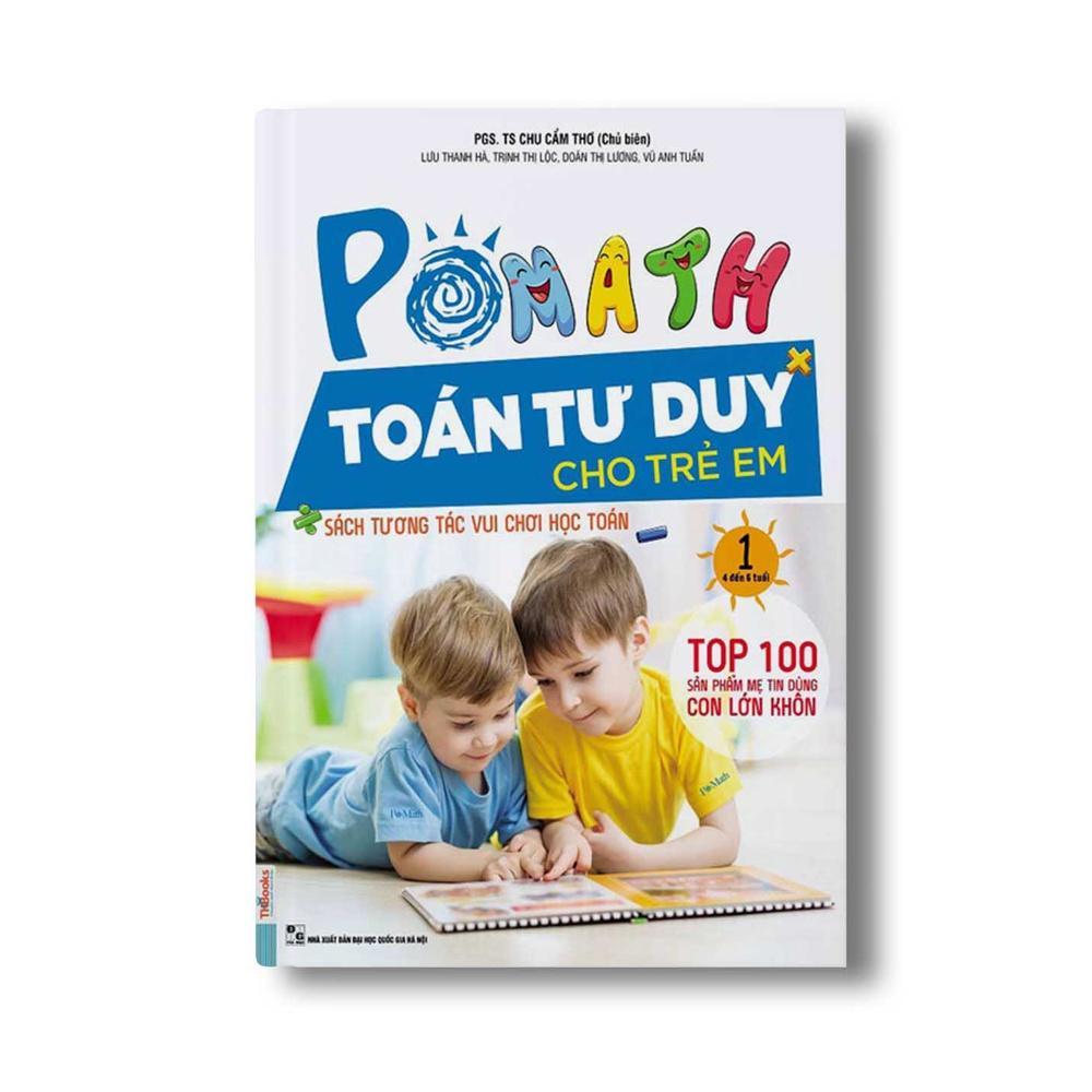Sách - Pomath - Toán Tư Duy Cho Trẻ Em 4 - 6 Tuổi - Combo 6 Cuốn - MCBooks