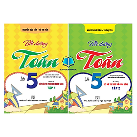 Sách - Combo Bồi dưỡng toán lớp 5 - tập 1 + 2 (bám sát sgk kết nối tri thức với cuộc sống) (HA)