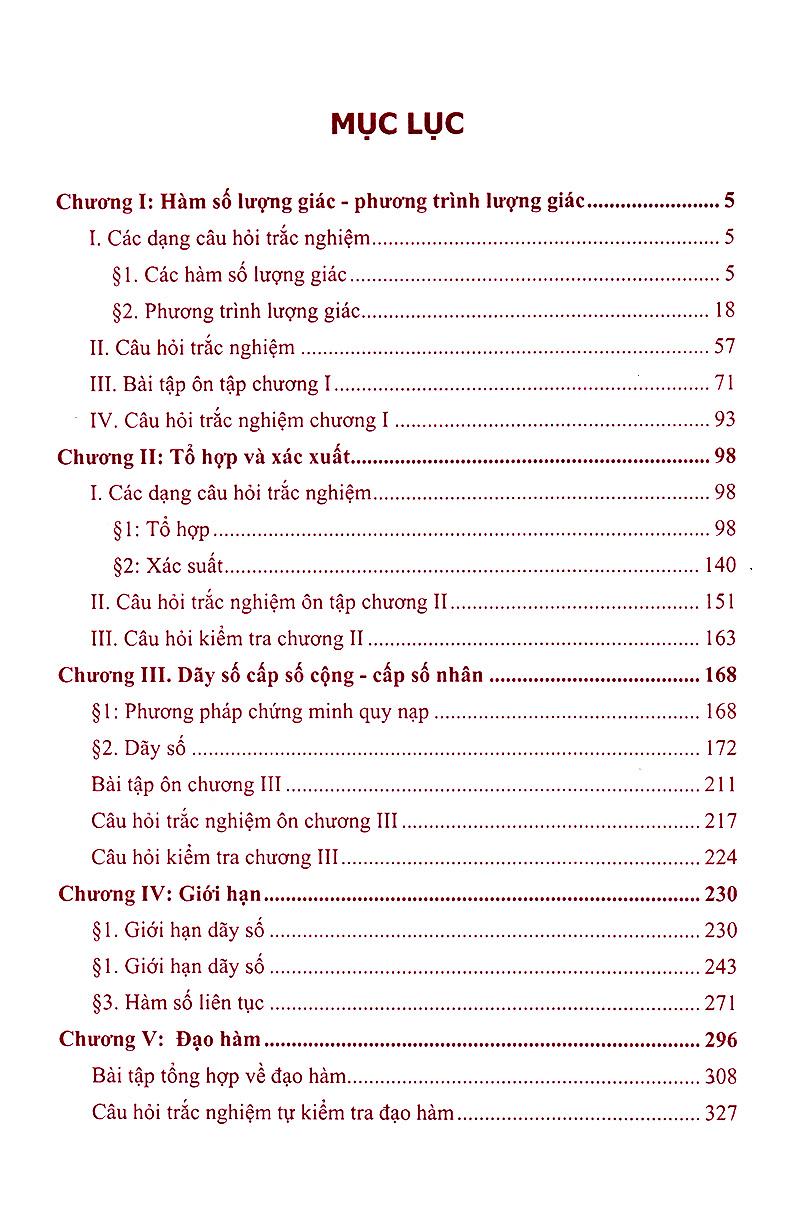Phân Dạng Và Phương Pháp Giải Các Dạng Bài Tập Trắc Nghiệm Đại Số - Giải Tích 11