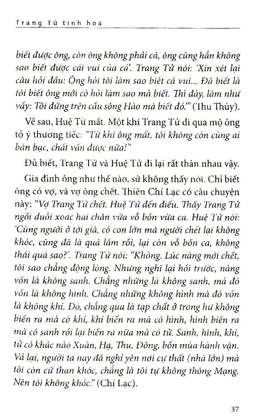 Trang Tử Tinh Hoa (Thu Giang Nguyễn Duy Cần )(Tái Bản)