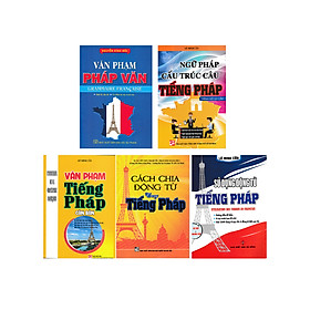 Sách - Combo Sách Học Tiếng Pháp Cho Người Mới Bắt Đầu + Văn Phạm Pháp Văn (Bộ 5 Cuốn) - HA