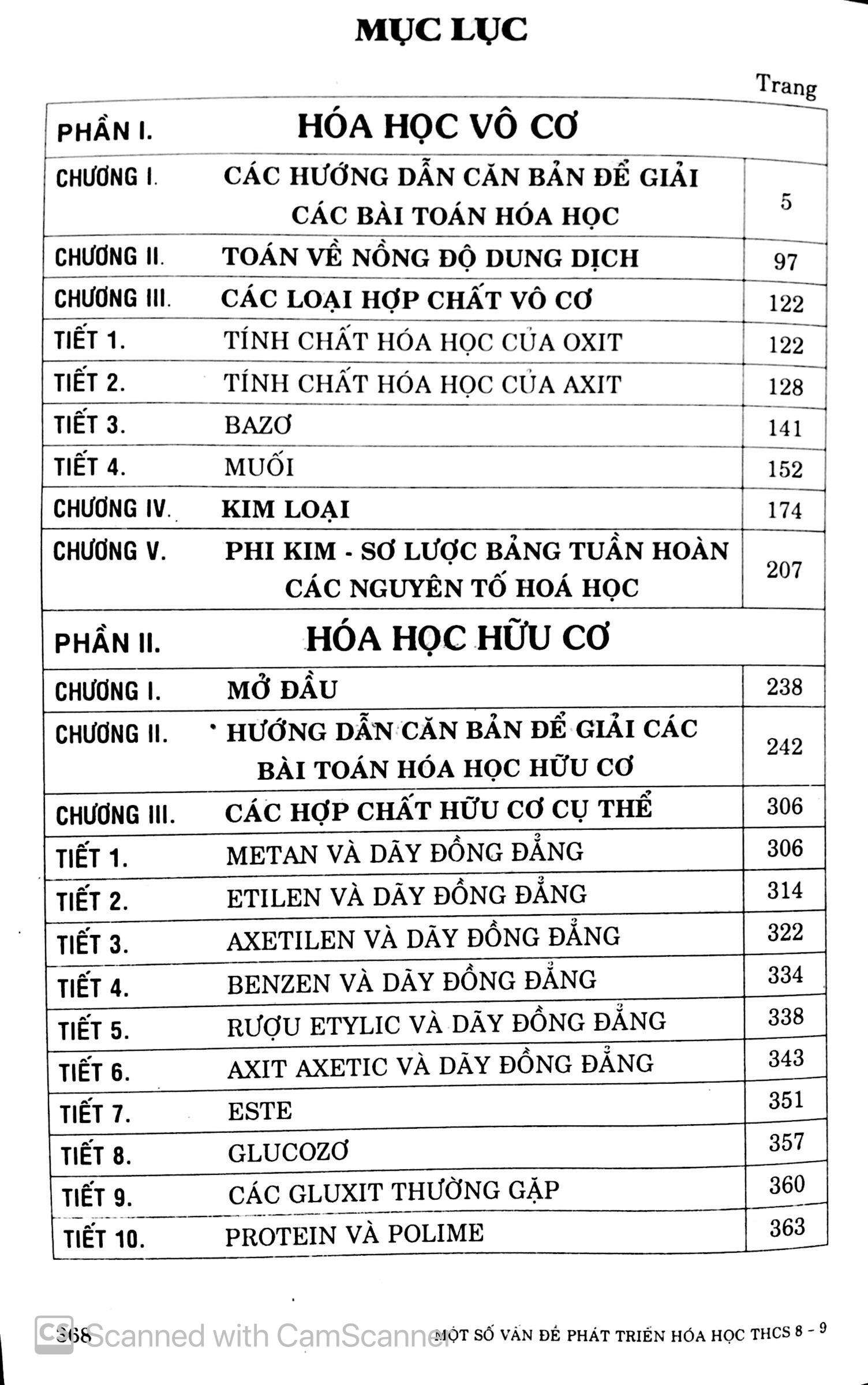 Một Số Vấn Đề Phát Triển Hóa Học Thcs 8-9