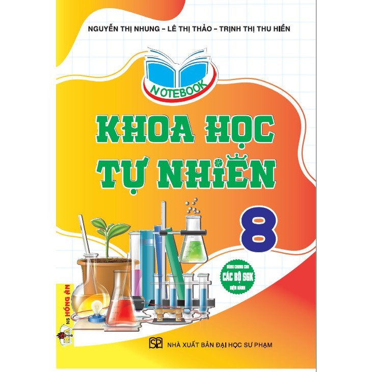 sách - Combo 3 quyển notebook, toán, anh, khoa học tự nhiên lớp 8 (HA)