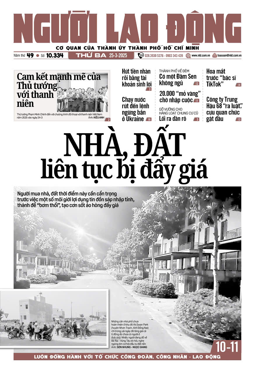 Báo Người Lao Động từ ngày 24-03-2025 đến 30-03-2025