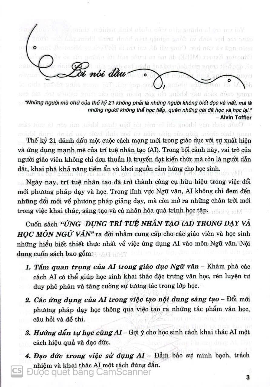 Sách - Ứng dụng trí tuệ nhân tạo (AI) trong dạy và học môn ngữ văn (dành cho giáo viên và học sinh) HA