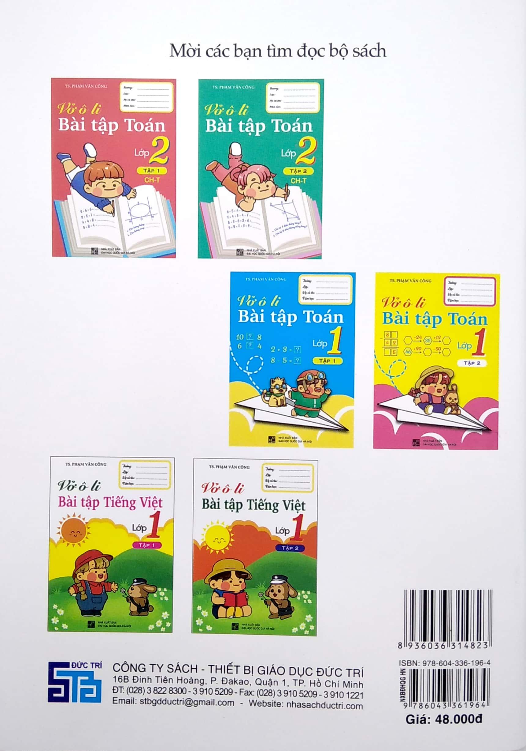 Vở Ô Li Bài Tập Toán Lớp 2 - Tập 2