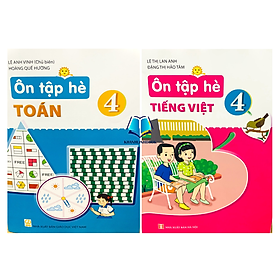 Sách - Combo Ôn Tập Hè Toán + Tiếng Việt 4