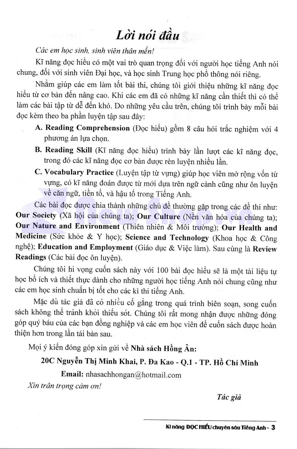 Kĩ Năng Đọc Hiểu Chuyên sâu Tiếng Anh (Dùng Chung Cho Các Bộ SGK Hiện Hành)