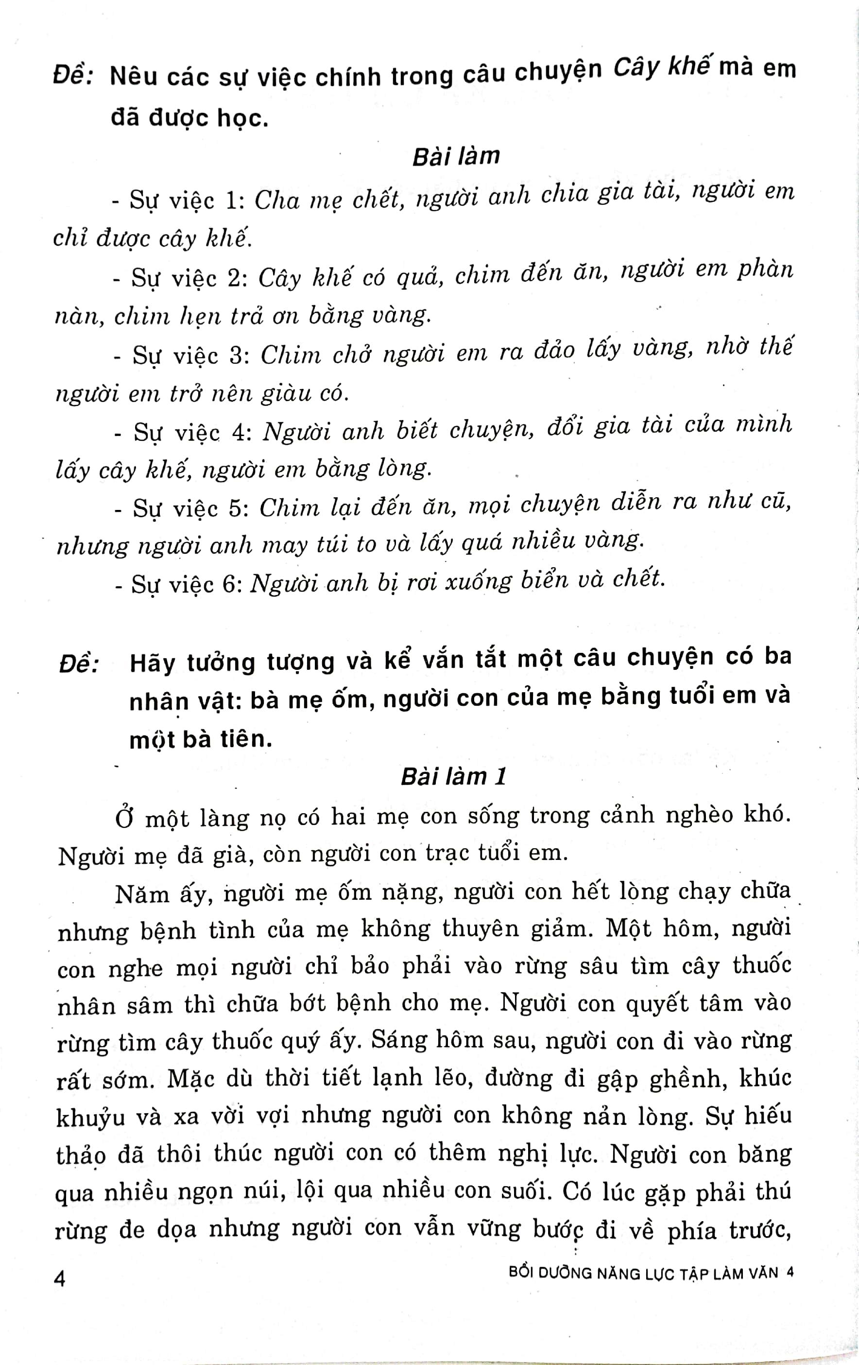 Bồi Dưỡng Năng Lực Tập Làm Văn 4
