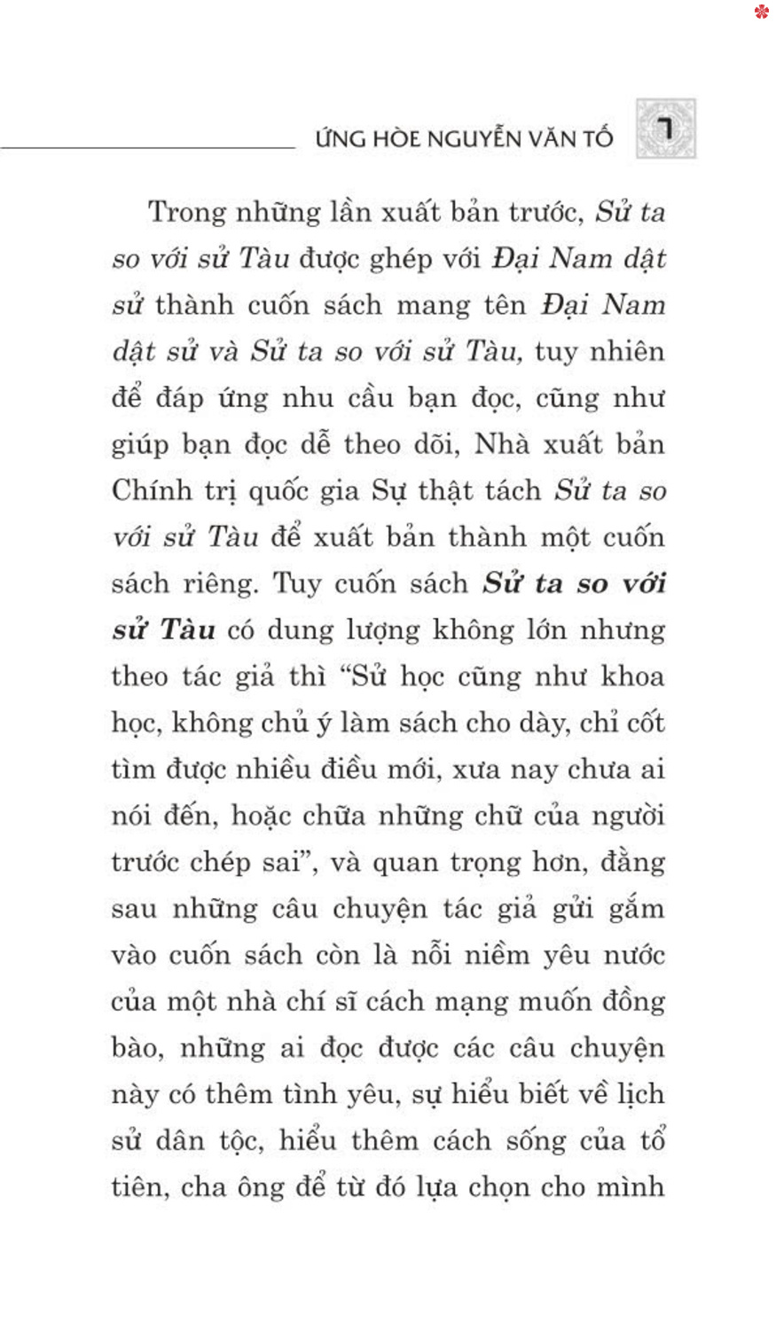 Sử Ta so với Sử Tàu - bản in 2025