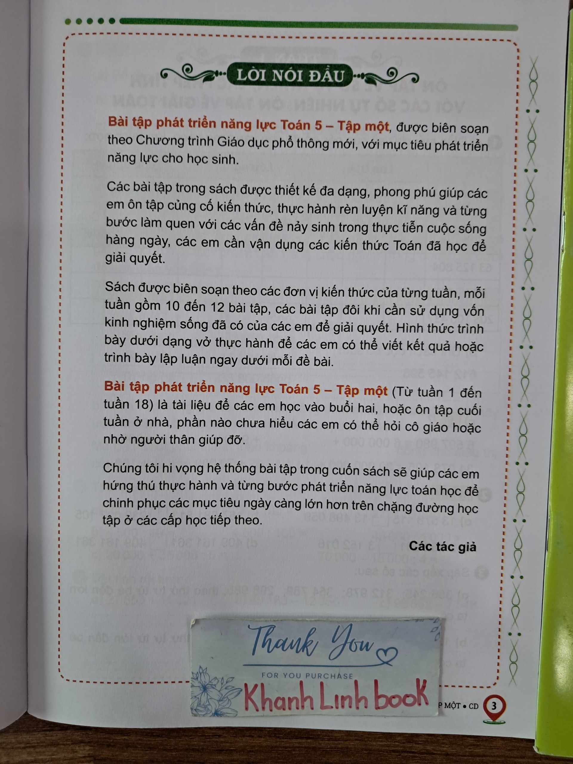 Sách - Bài tập Toán 5 Phát triển năng lực - tập 1 (Cánh diều)