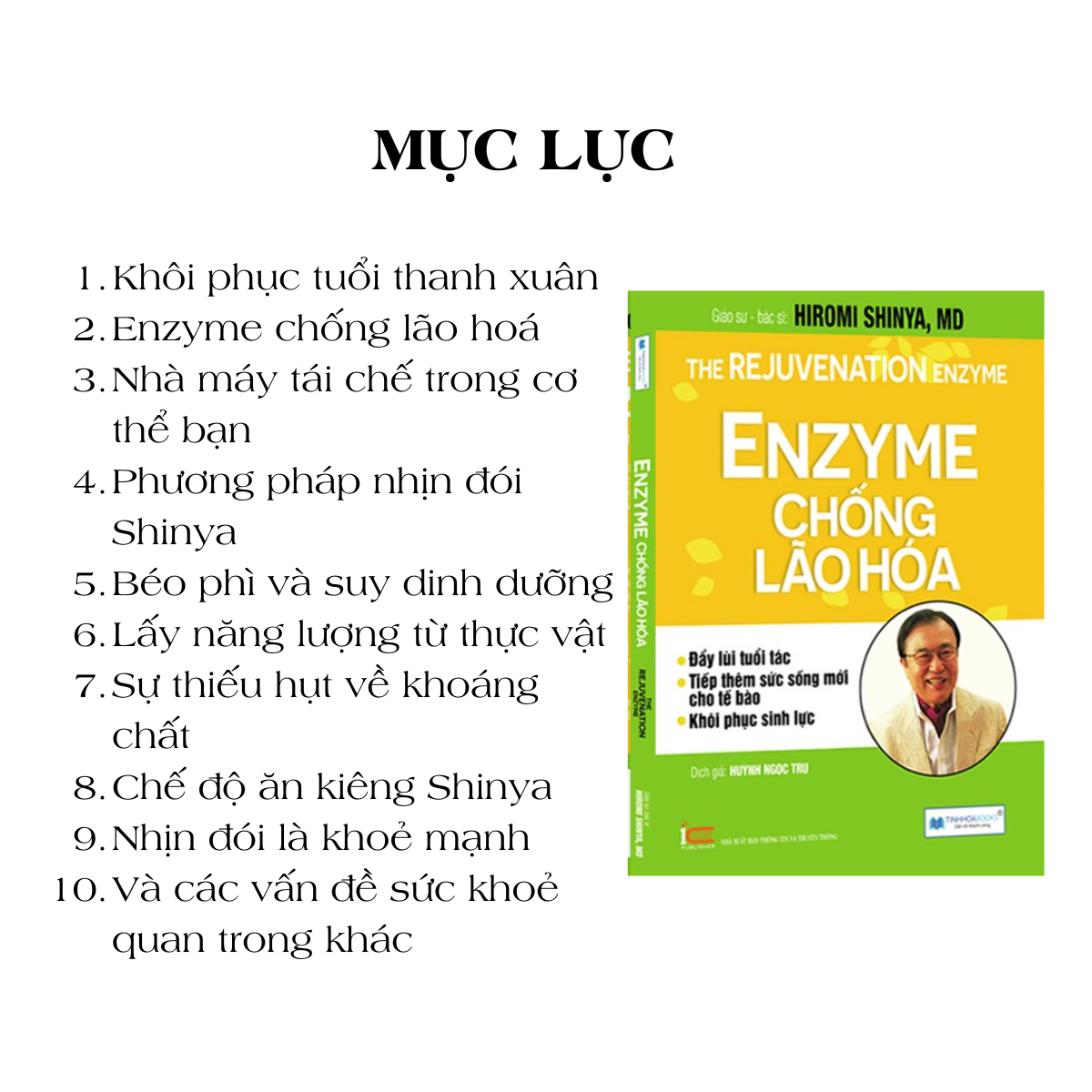 (TB) Sách Enzyme chống lão hoá - Bác sĩ Hiromi Shinya
