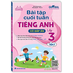 Sách - Global success  Bài tập cuối tuần Tiếng Anh lớp 3 tập 2 ( Có đáp án ) #huongbook