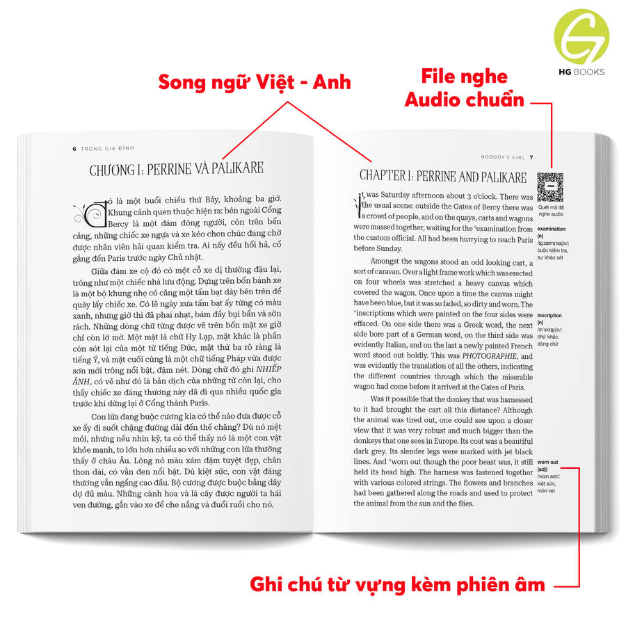 Trọn Bộ 25 Cuốn Tiểu Thuyết Văn Học Kinh Điển Bản Song Ngữ - Kèm File Nghe Và Note Từ Vựng