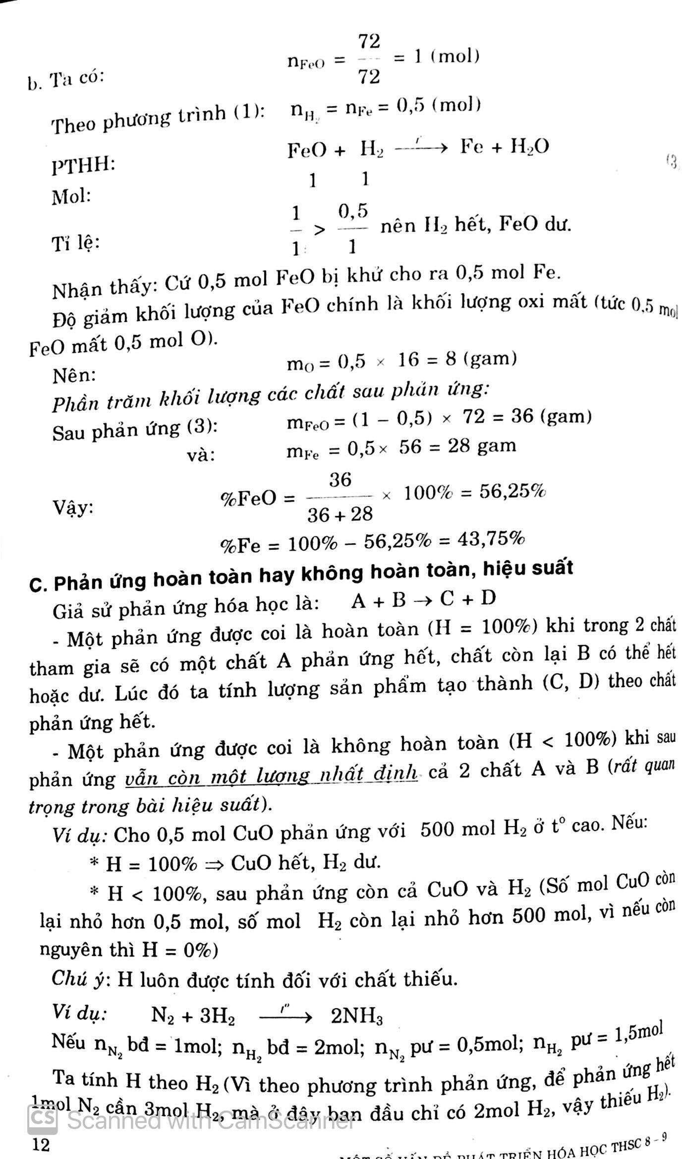 Một Số Vấn Đề Phát Triển Hóa Học Thcs 8-9