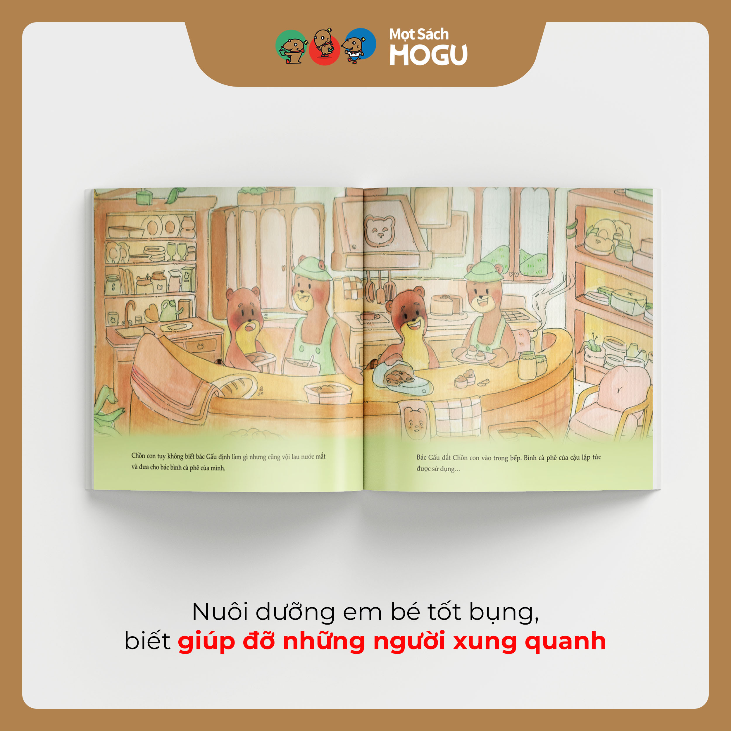 Truyện Ehon bé 3-4-5 tuổi - Mật Ong và Cà Phê