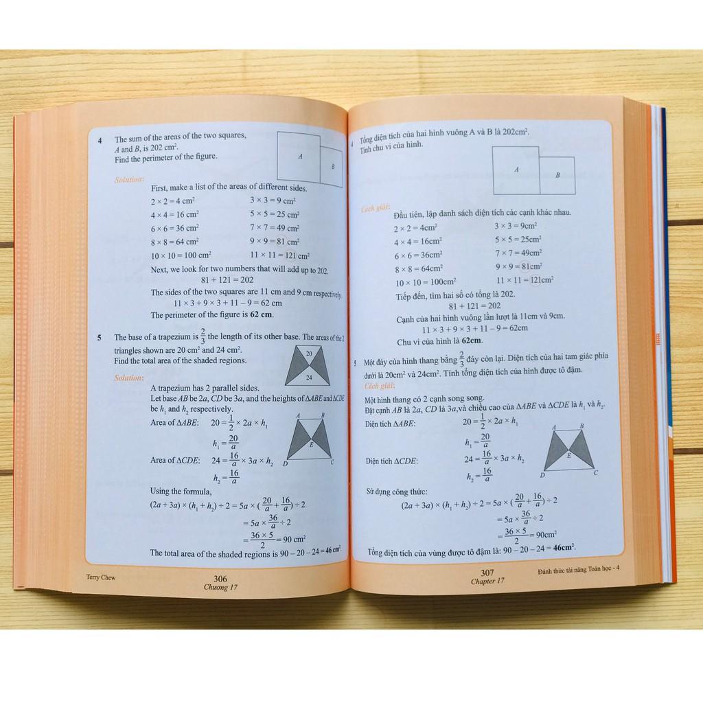 Sách Đánh Thức Tài Năng Toán Học 4, Toán Song Ngữ Singapore, Toán lớp 4, lớp 5 ( 10 - 12 tuổi )