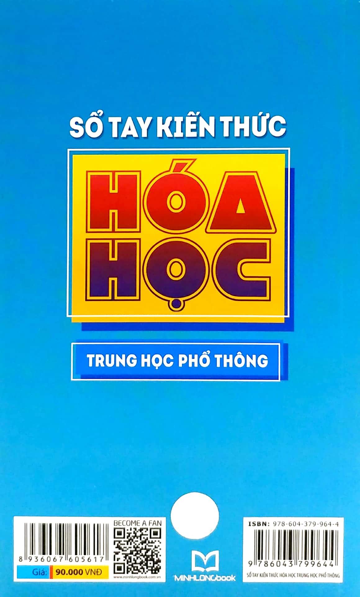 Sổ Tay Kiến Thức Hóa Học Trung Học Phổ Thông