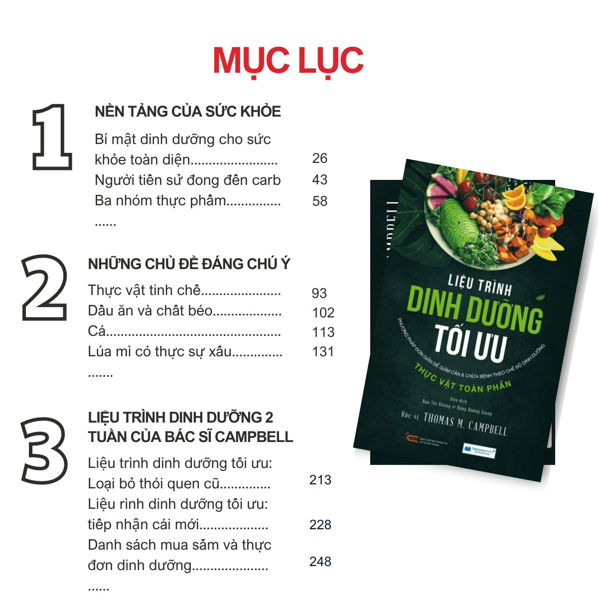 Sách mới: Ăn lành sống mạnh + Liệu trình dinh dưỡng (TB)