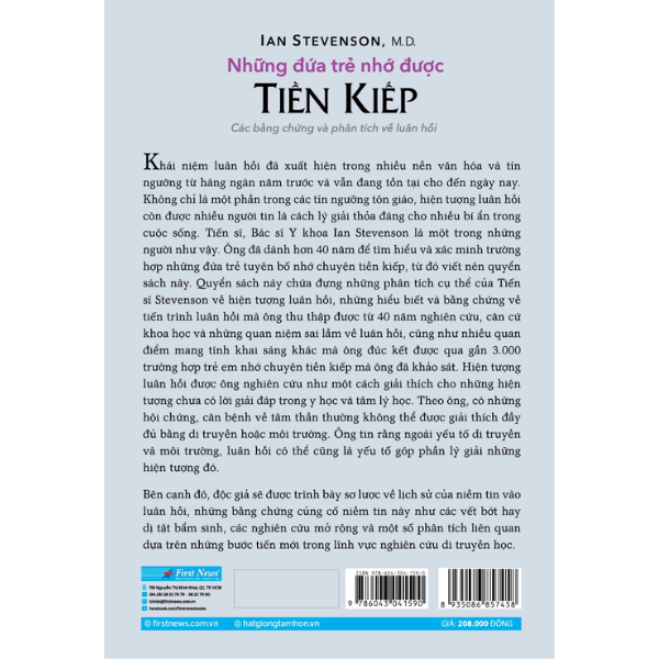 Sách Những đứa trẻ nhớ được tiền kiếp - Ian Stevenson