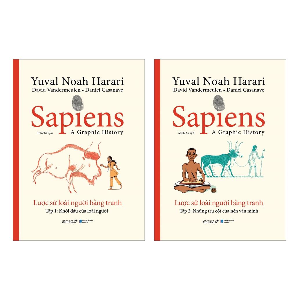 Lẻ/Combo 3 Sách Sapiens: Lược Sử Loài Người Bằng Tranh Tập 1 + Tập 2 + Tập 3 (Combo 3 tặng "Không Thể Dừng Bước - 269k)