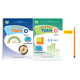 Sách - Combo Vở bài tập nâng cao Toán 4 - Tập 1 + 2 (Kết nối tri thức với cuộc sống)