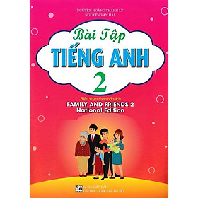 Sách - Bài Tập Tiếng Anh Lớp 2 - Bìa Hồng - Biên Soạn Theo Bộ Sách Family & Friends - National Edition - Hồng Ân