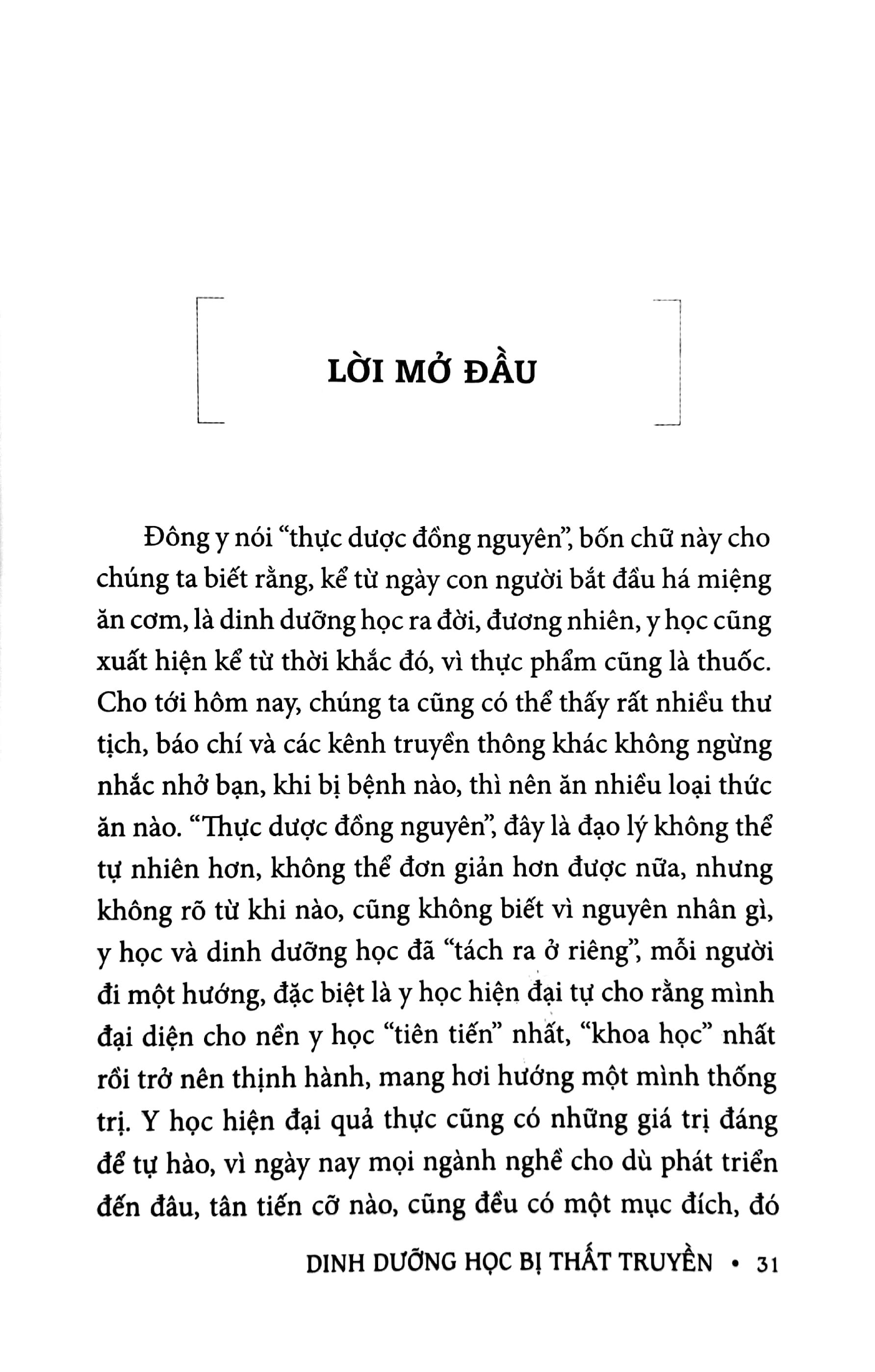 Dinh Dưỡng Học Bị Thất Truyền - Dinh Dưỡng Đẩy Lùi Bệnh Tật