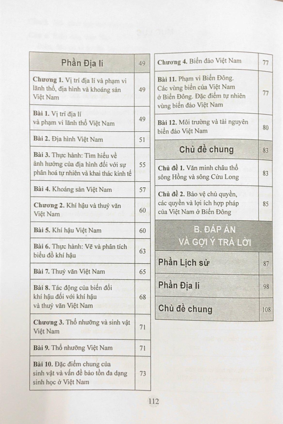 Bài Tập Lịch Sử Và Địa Lí 8 (Cánh Diều) (Chuẩn)