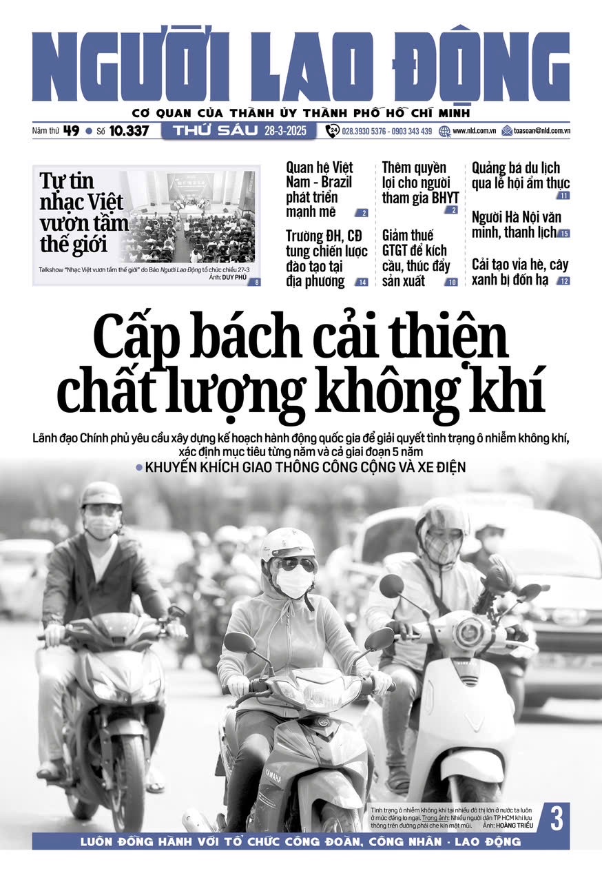 Báo Người Lao Động từ ngày 24-03-2025 đến 30-03-2025