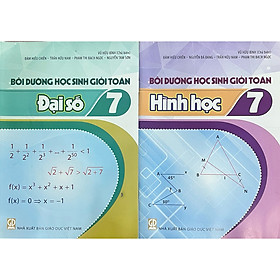 Sách - ( Combo 2 Cuốn ) Bồi dưỡng học sinh giỏi toán 7 - Đại số + hình học