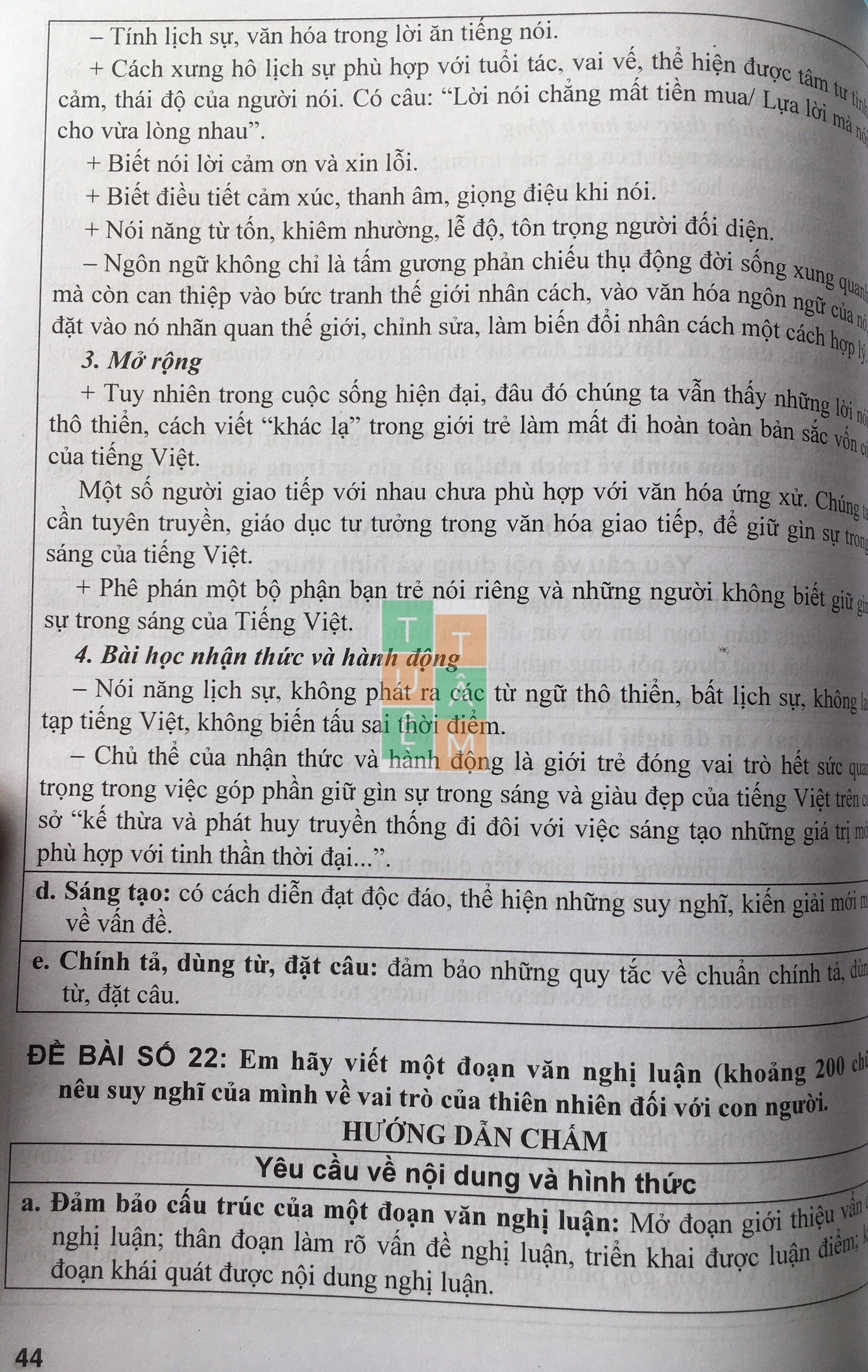 Sách - Hướng dẫn viết và dàn ý các đoạn văn Nghị luận xã hội Ngữ Văn 8