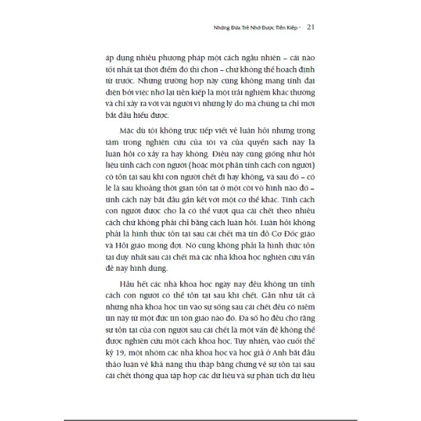 Sách Những đứa trẻ nhớ được tiền kiếp - Ian Stevenson