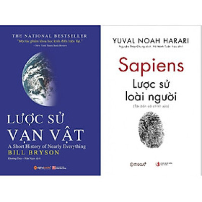 Combo Kiến Thức Tổng Hợp Cực Hay ( Lược Sử Vạn Vật + Lược Sử Về Loài Người ) ( Quà Tặng: Cây Viết Kute