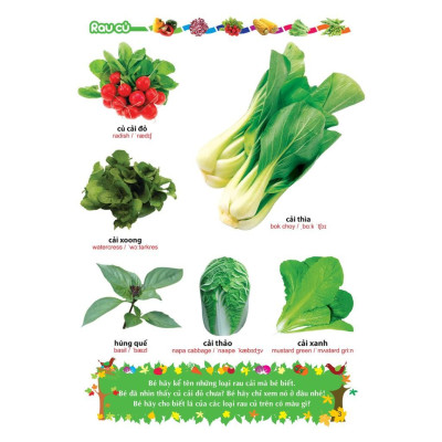 Từ Điển Tranh Về Rau - Củ - Quả - Hoa (Bìa Cứng) - Bản Quyền