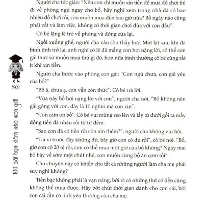100 Bài Học Dành Cho Con Gái (Tái Bản)