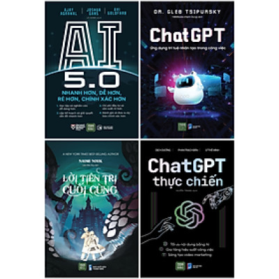 Sách - Combo Sách - ChatGPT + ChatGPT Thực Chiến + AI 5.0 + AI Công Cụ Nâng Cao Hiệu Suất Công Việc (Bộ 4 Cuốn)