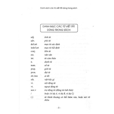 Sách - Từ Điển Các Cụm Từ Thường Dùng Trong Tiếng Anh - Căn Bản (HA)