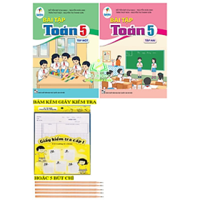 Sách - Combo Bài tập Toán 5 - tập 1 + 2 (cánh diều)