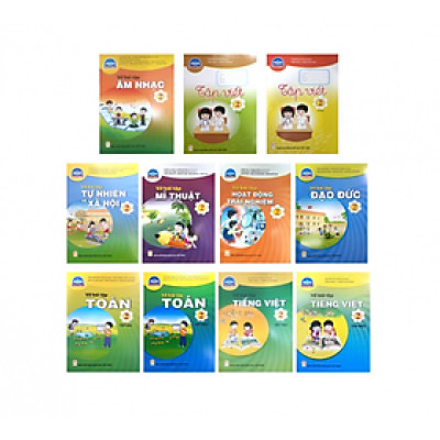 Bộ Vở bài tập Lớp 2- Chân Trời Sáng Tạo (11 quyển- Kèm bìa nilong bao sách)