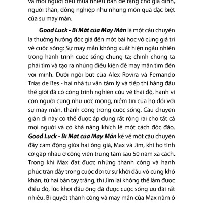 Bí Mật Của May Mắn - Khổ Lớn (Tái Bản 2021)