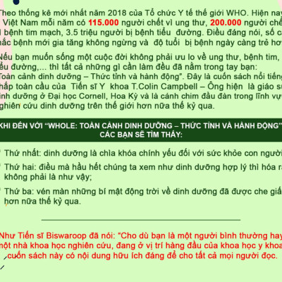 Combo sách: Ăn lành sống mạnh Trái đất thêm xanh + Toàn cảnh dinh dưỡng thức tỉnh và hành động + Liệu Trình Dinh Dưỡng Tối Ưu - Phương Pháp Đơn Giản Để Giảm Cân & Chữa Bệnh Theo Chế Độ Dinh Dưỡng Thực Vật Toàn Phần