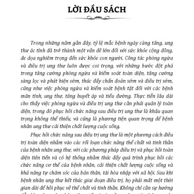 Phương Pháp Đieu Trị Bệnh Ung Thư Và Phục Hồi Sức Khoẻ 