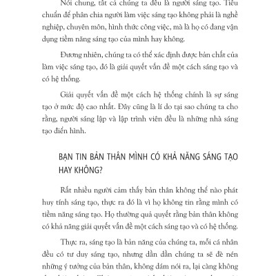 Sách: Sáng Tạo - Phương Thức Làm Việc Và Sinh Tồn trong Tương Lai