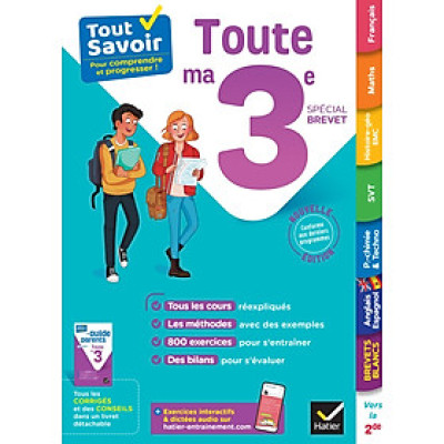 Sách học tiếng Pháp trẻ em TOUT SAVOIR 3E SPECIAL BREVET - TOUT EN UN
